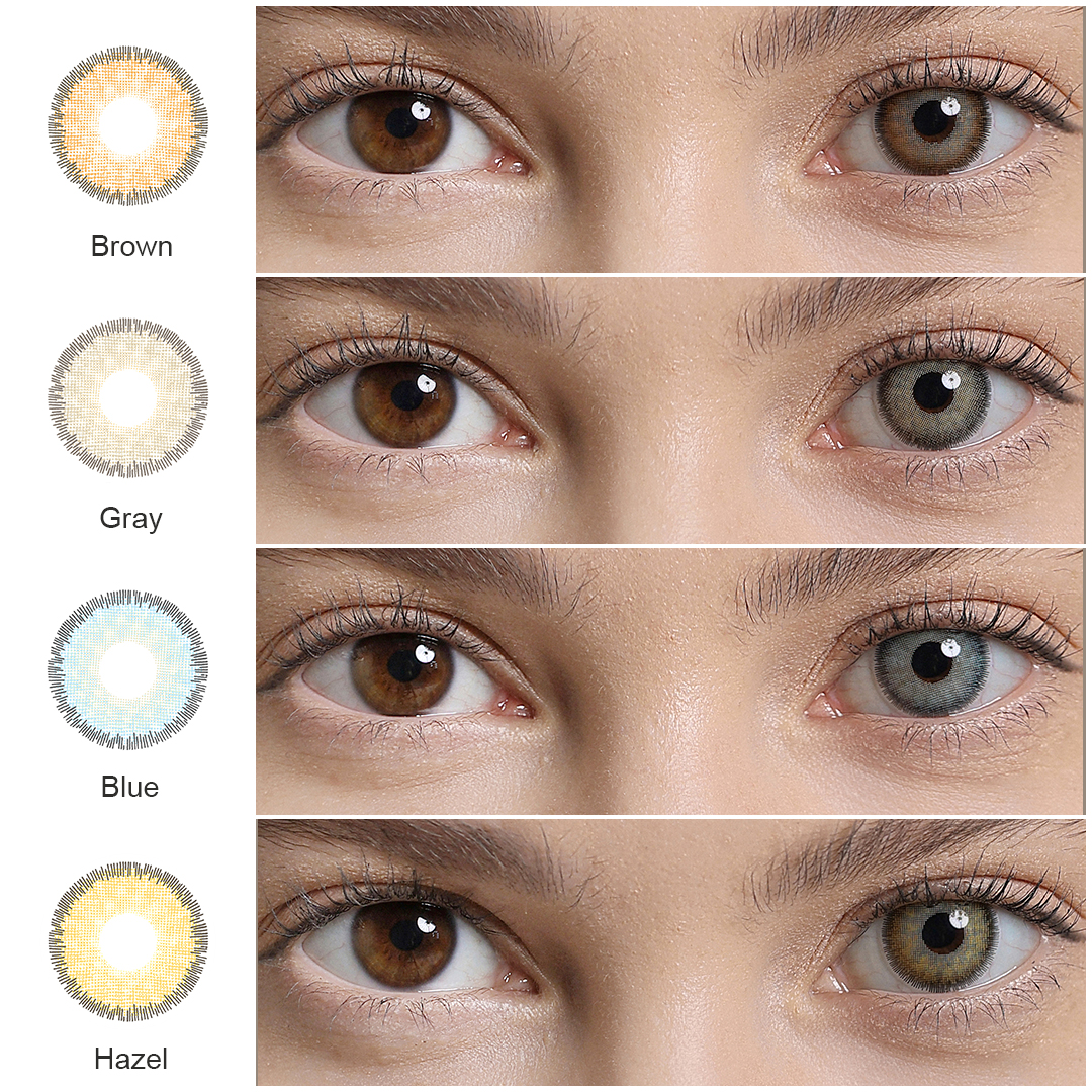 Freshgo Wholesale Korea 1 Year Color Eye Contact Lenses Fashion Soft Colored Contacts Natural Color Contact Lens