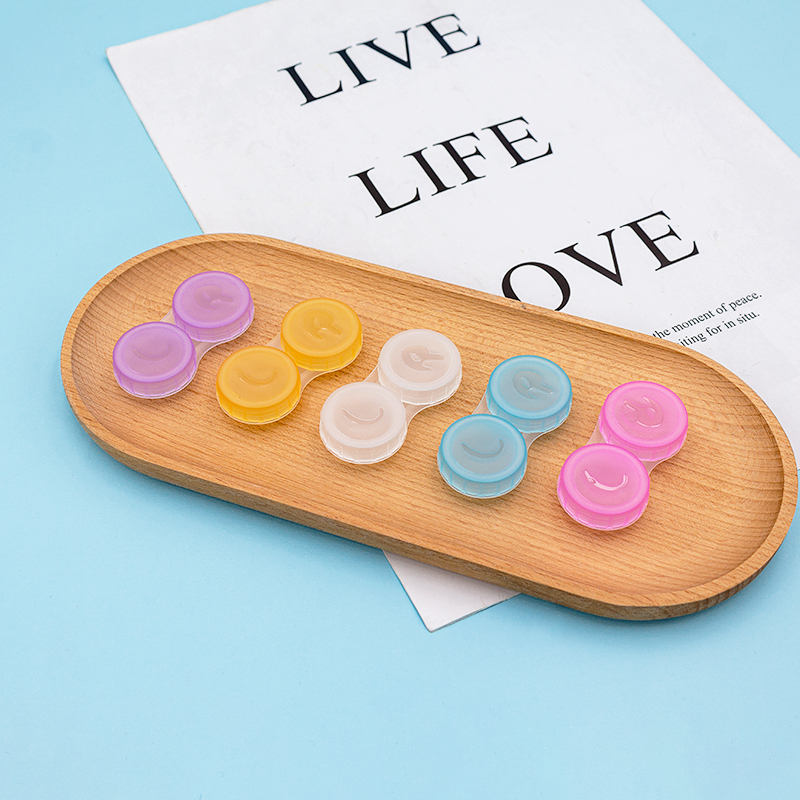 White Blue Yellow Pink Purple Candy Color Colored Contacts Wearing Tools for Outdoor Travel Bulk Supply Hard Made in China