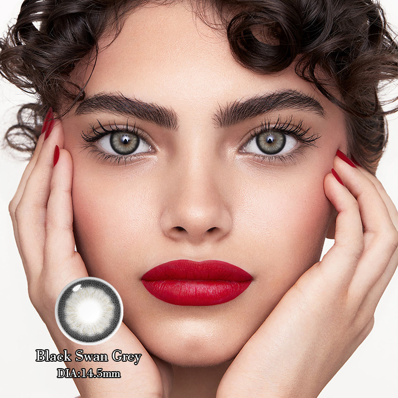 Haipurecon Best Prescription Soft Colored Contact Lenses for Astigmatism-Three Tone 14mm Diameter