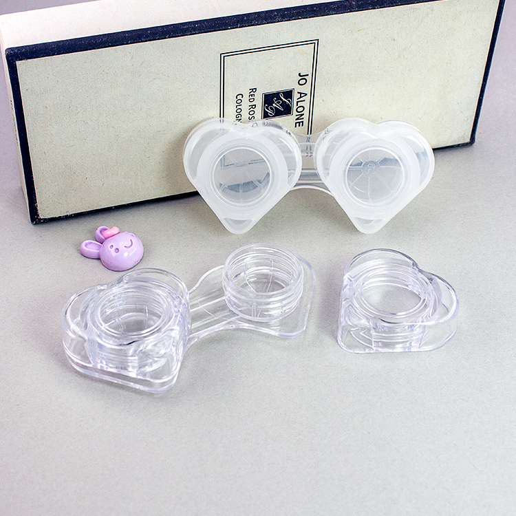 OEM Factory Chanxin DC-520 PS Portable Set Contact Lens Case with Embossed Logo