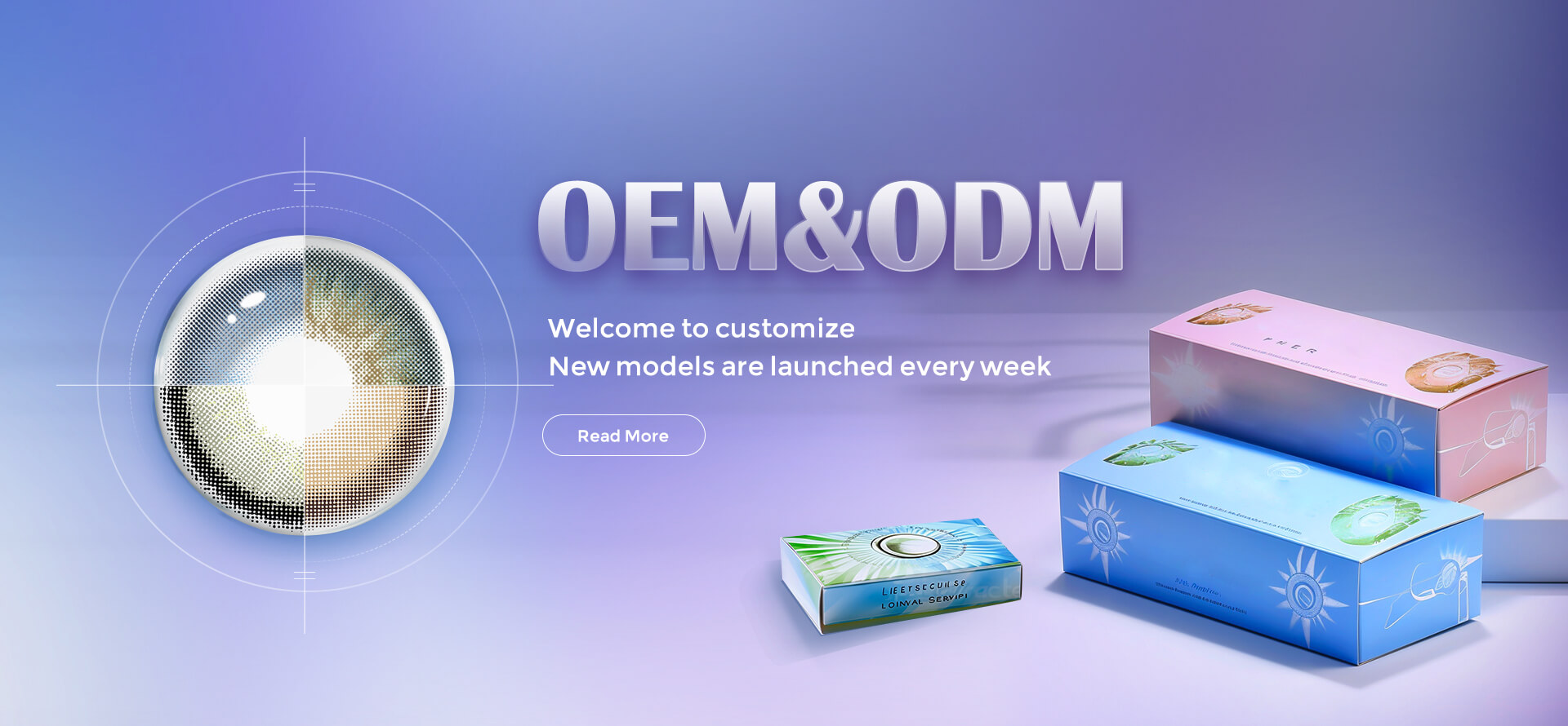 Custom OEM and private label functional contact lens packaging