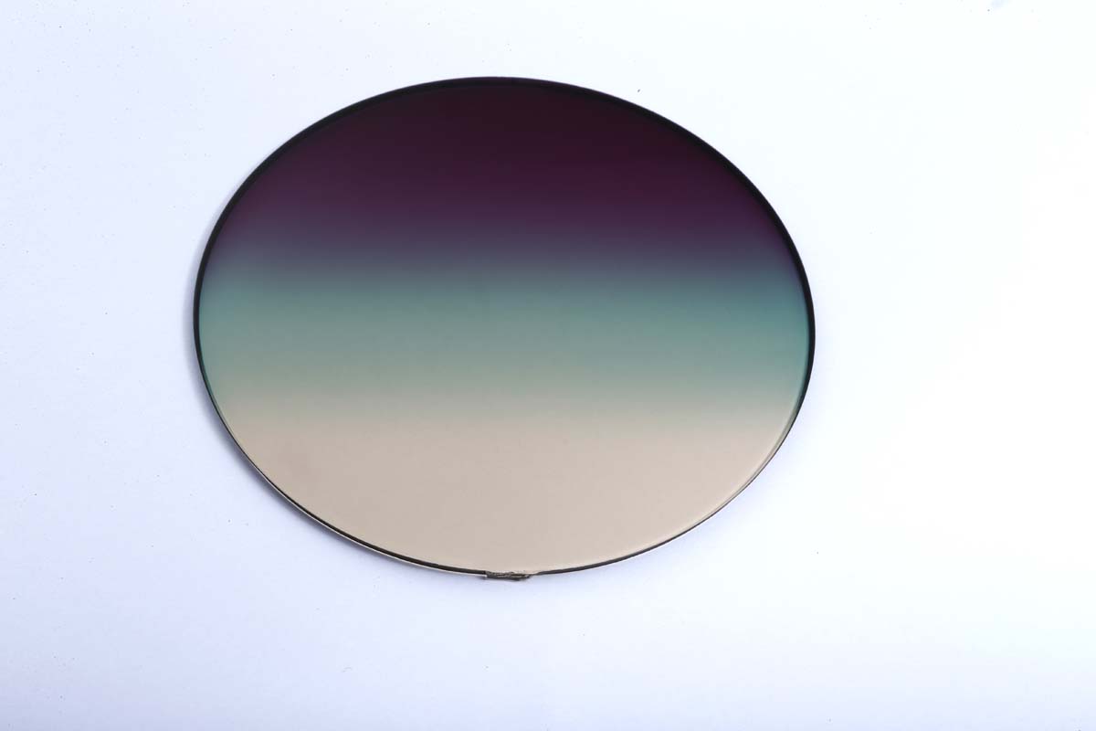 Wholesale Triple Colors Gradient Tinted Lenses Rainbow Color Lens PC Polycarbonate Lenses