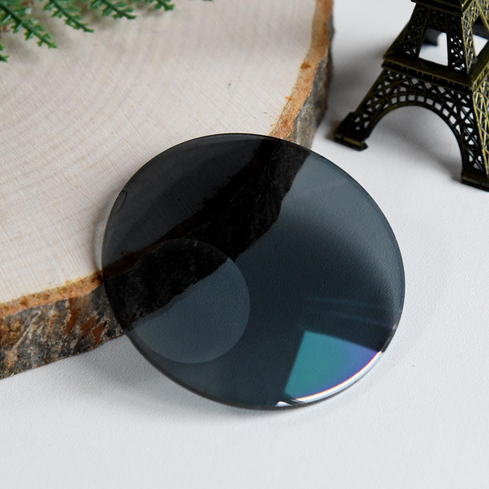 Manufactory Direct 1.56 Photochromic HC Optical Resin Eyewear Lenses Clear Color HMC Coating Green Bifocal Contact Lens Glasses