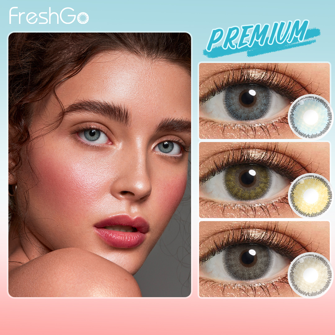 Freshgo Wholesale Korea 1 Year Color Eye Contact Lenses Fashion Soft Colored Contacts Natural Color Contact Lens
