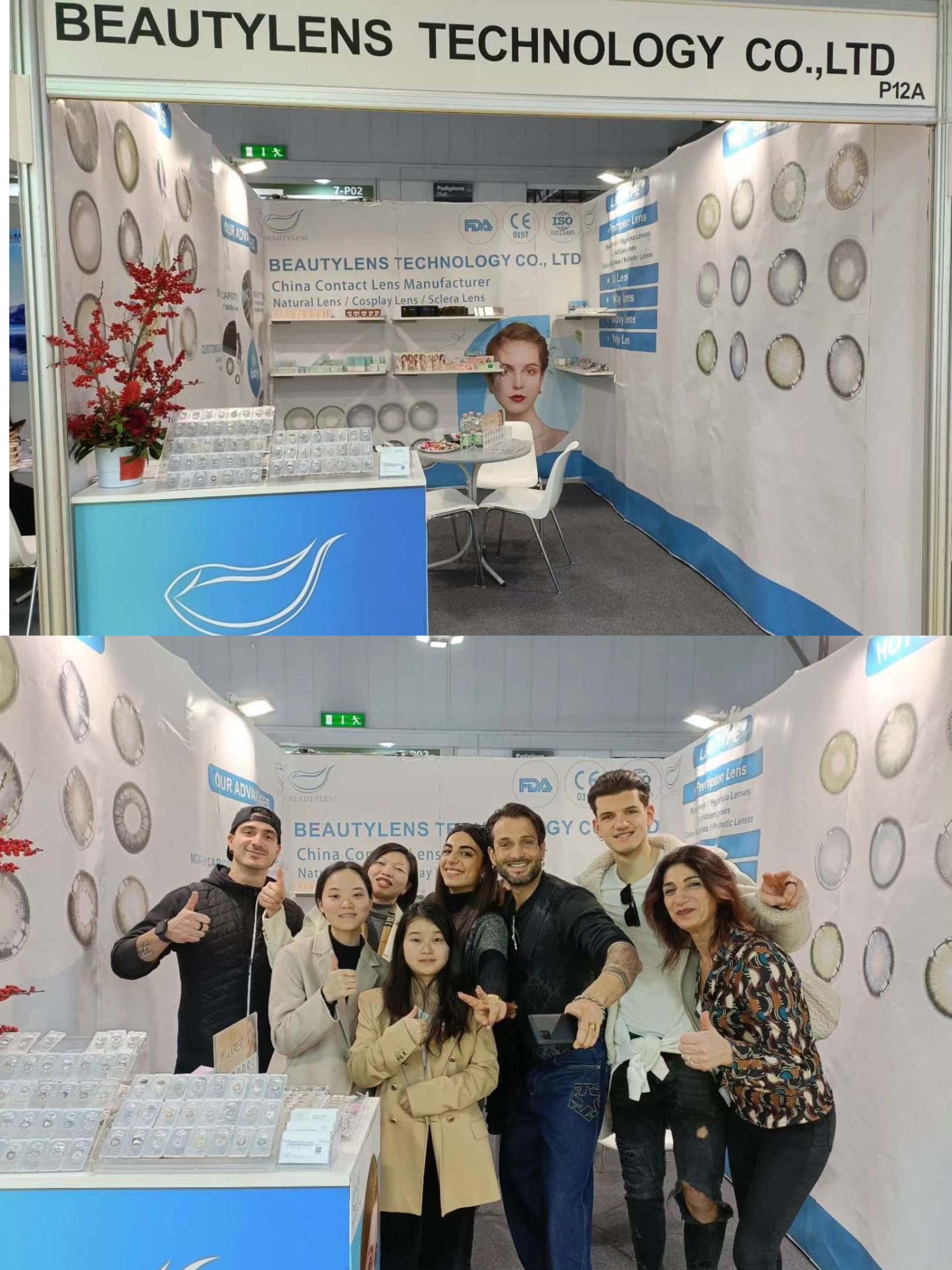 Mylensora team exhibiting at MIDO Milan Eyewear Show