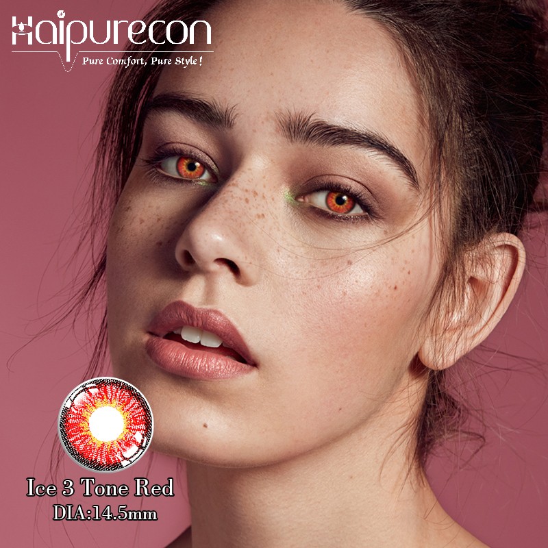 Colored Contact Lenses Wholesale Cosplay Crazy Lenses Halloween Red Cosmetic Lens OEM ODM Factory Custom Private Label