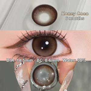 Free Shipping Colored Contact Lenses Soft Korean Style 14.5mm Big Eye Brown Ice Wholesale Lenses Eye Contact Eye Lens Lentilles