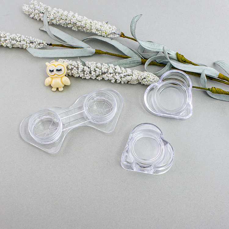 OEM Factory Chanxin DC-520 PS Portable Set Contact Lens Case with Embossed Logo