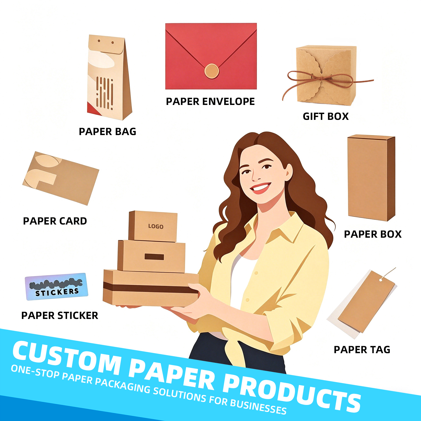 Customized Contact Lens Packaging Box Recycled Materials Embossed UV Bronzing Self Erecting Ivory Board White Paper Box Cosmetic