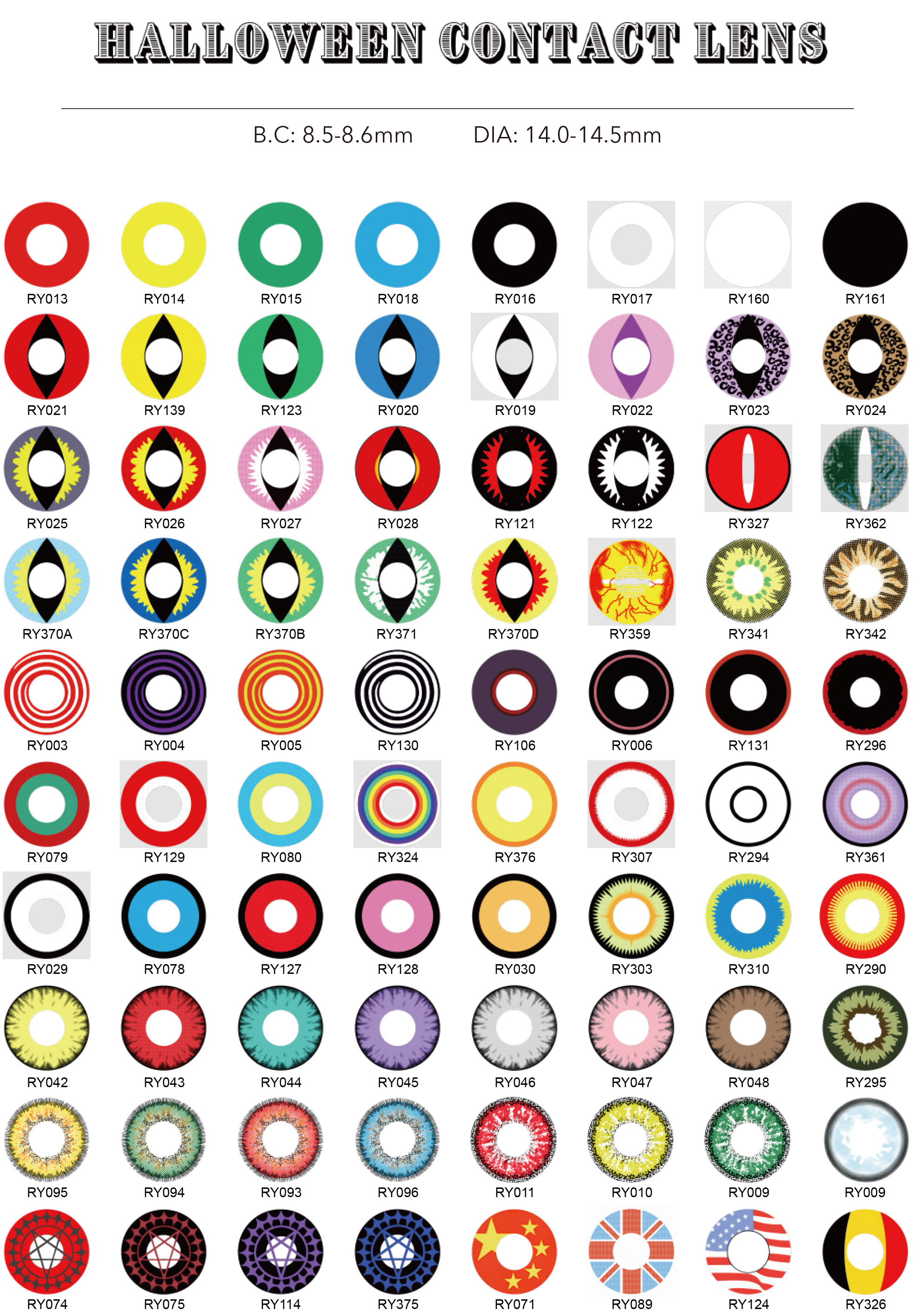 Halloween Contact Lens Showcase 1