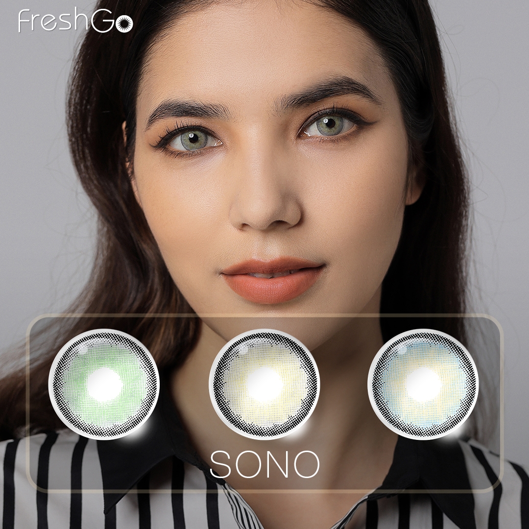 Free Shipping Freshgo New Arrival Natural Contact Lenses Small MOQ Eye Contacts 14.2mm Yearly Contact Lenses Lentes De Contacto