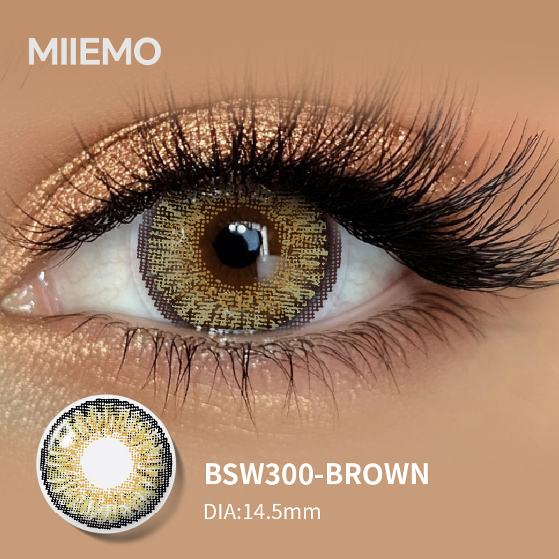 2026 Hot Sale Natural Colored Contact Lenses Soft 3 Tone Eye Contacts Wholesale Dark Eyes Super Natural Brown Grey CE ISO