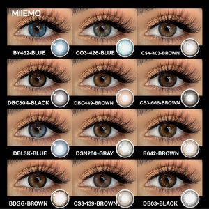 Miiemo Big Eye Grey Colored Contact Lenses