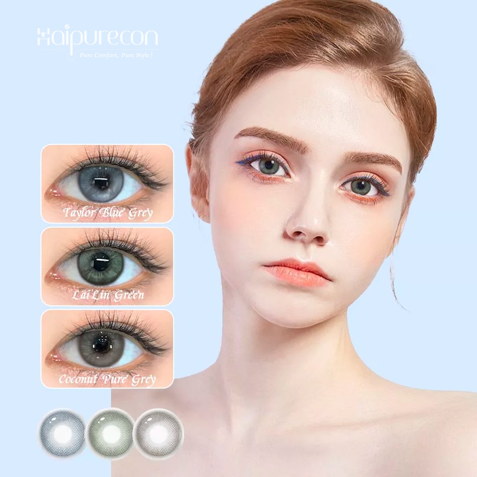 Daily grey fashion colored contact lens