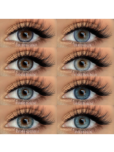MIIEMO 14.0mm Blue Cosmetic Colored Contact Lenses