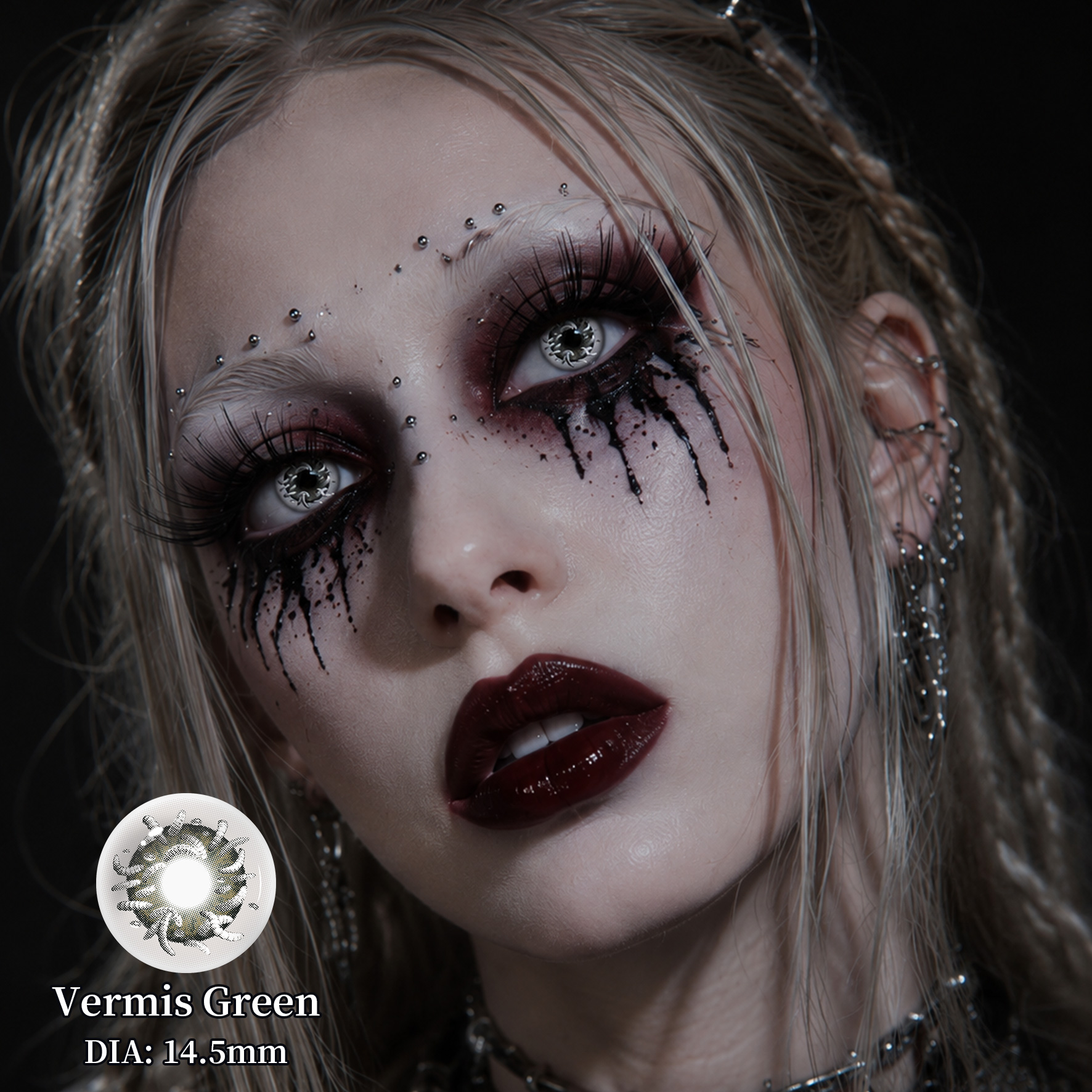 Halloween Full Coverage Colored Contact Lenses Vivid Bold Opaque Color Soft Circle Eye Contact Lenses Wholesale for Dark Eyes