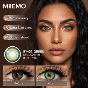 Miiemo 2026 New Fashion Premium Fashion Color Contact Lenses Soft Natural Eye Lenses Private Label With Green Eye Contact Lenses