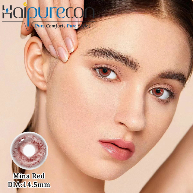 Wholesale Mina 14.5mm 5-Tone Pink & Red Prescription Lenses