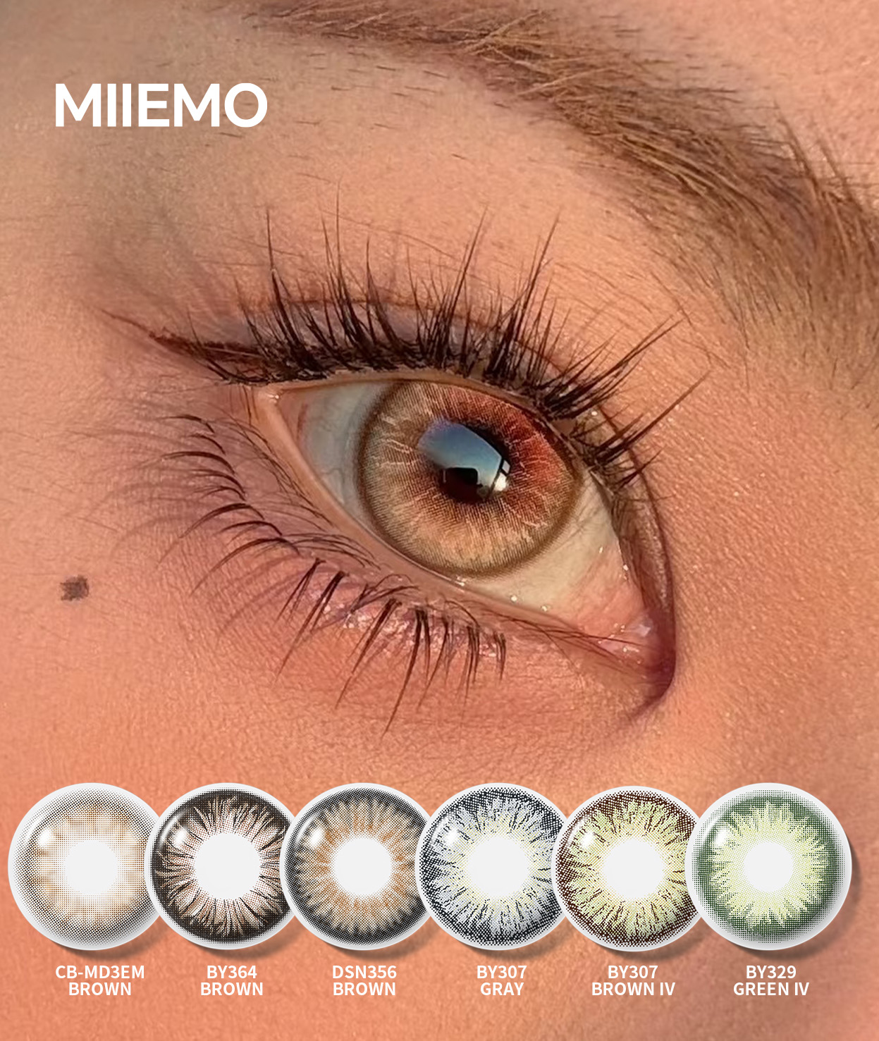 Chinese Factory DSC New Arrival Natural Colored Contact Lenses 3 Tone Soft Cosmetic Eye Contacts Wholesale