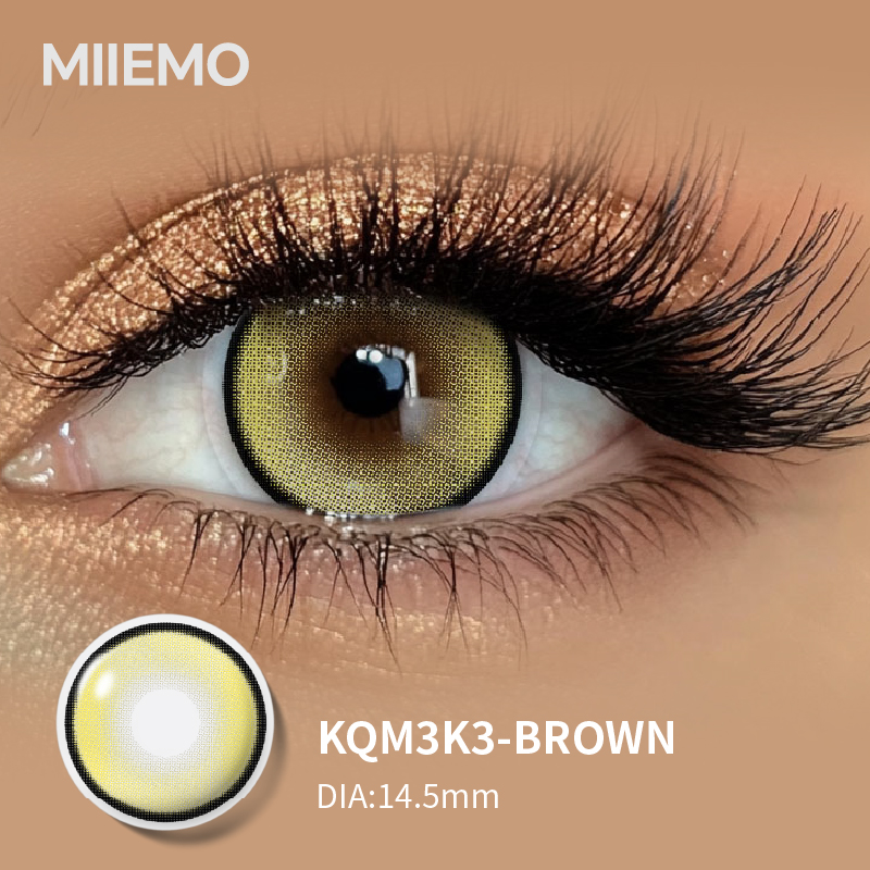 MIIEMO Three Tone Multifocal Cosmetic Colored Soft Contact Lenses Two Pieces Crystal Clear Vision UV Protection Anime Blind 38%