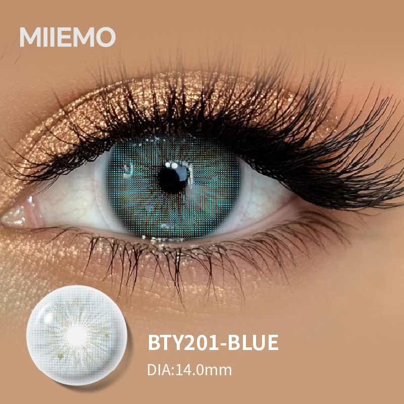 Miiemo High Quality Comfortable Soft Cosmetic Half-Yearly Colored Contact Lenses Red/Gray/Green 2-Piece Pack 38% Water Content