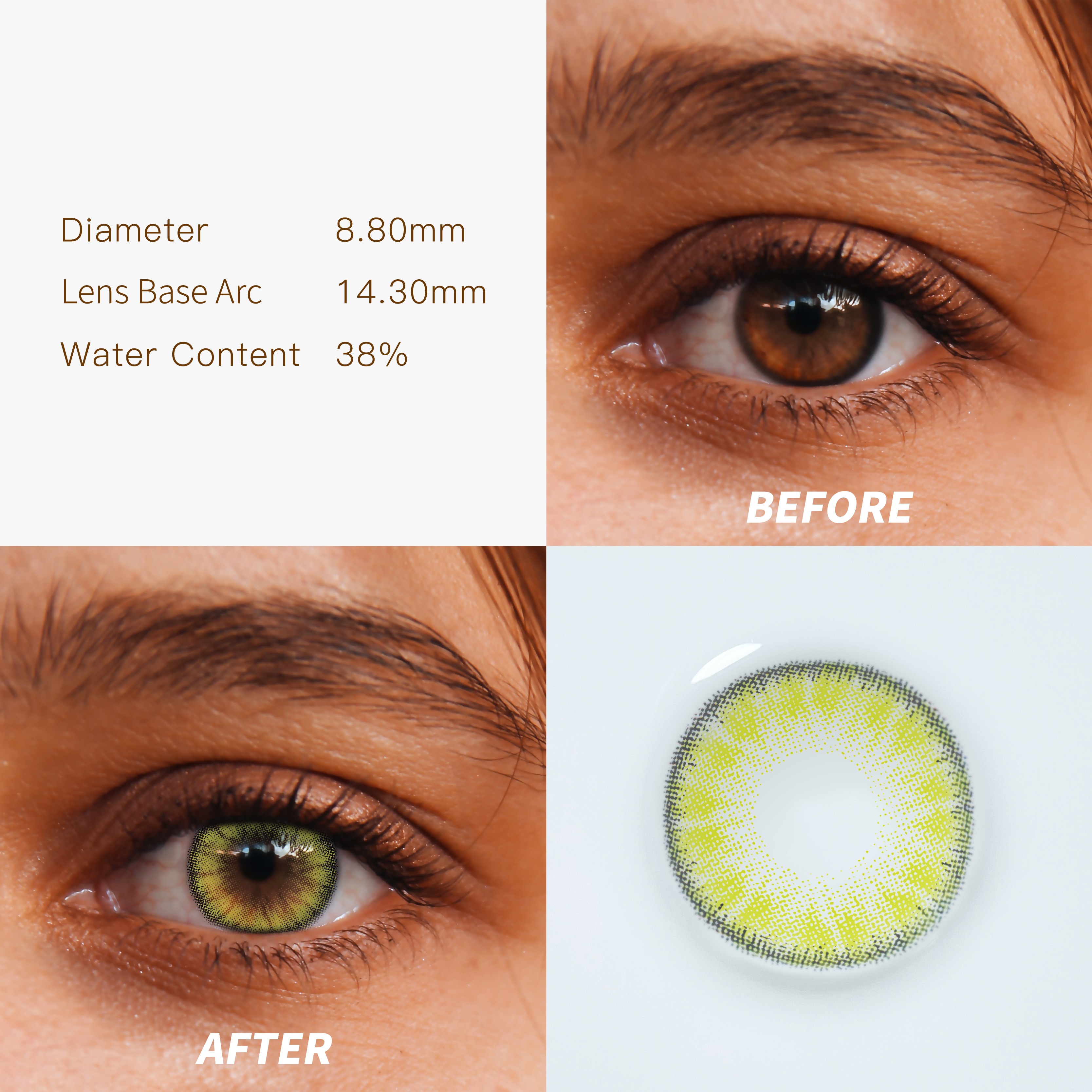 Monster Eye Cosplay Green Color Yearly Using Contact Lenses Wholesale Halloween Crazy Yearly Using Contact Lenses