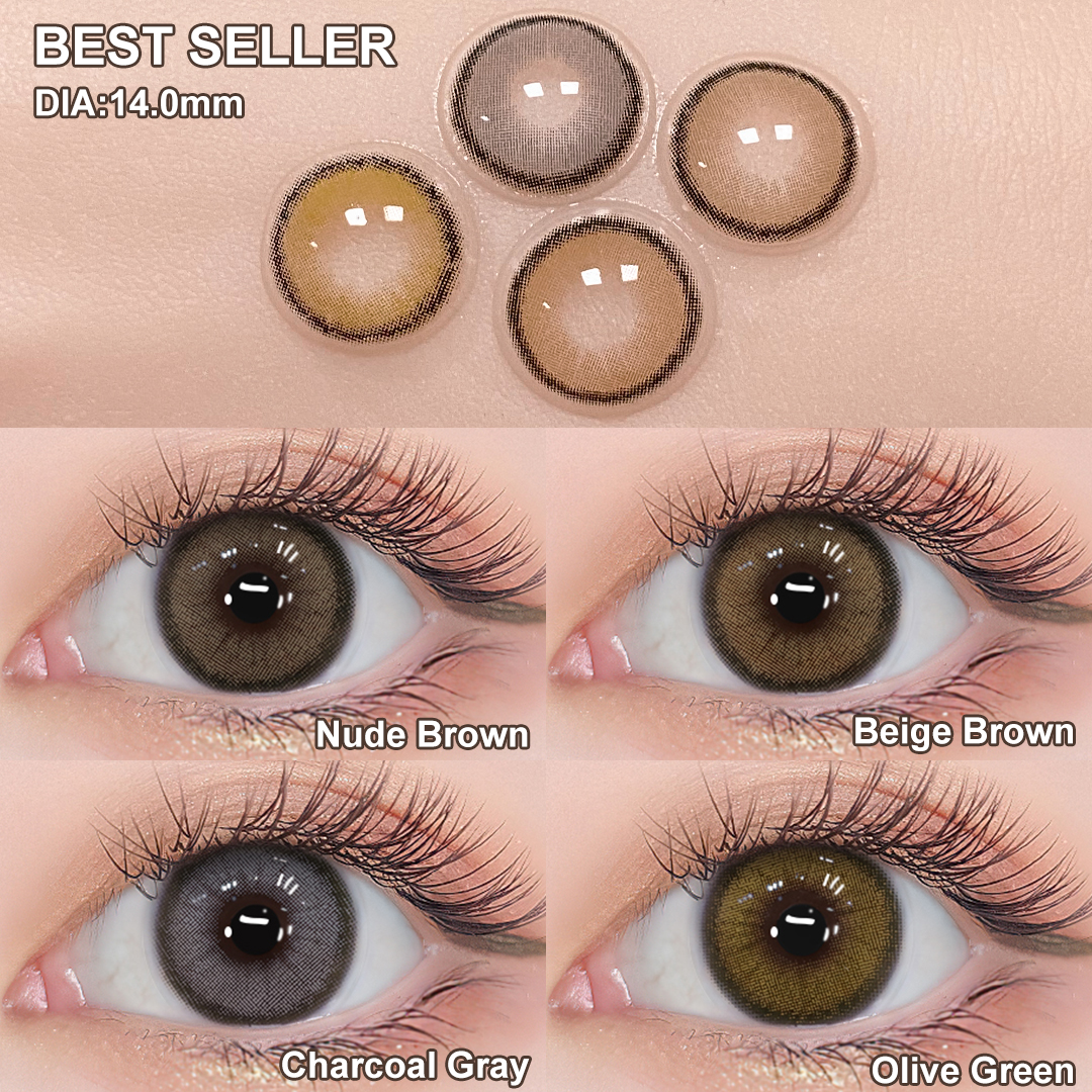 Free Shipping Magister Roze Eye Lens with Power Natural Colored Contact Lenses Prescription Lenses Eye Contact Lentes De Contact