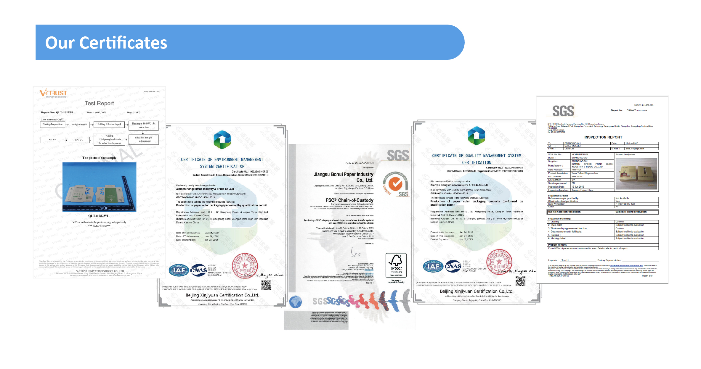 Company Certifications