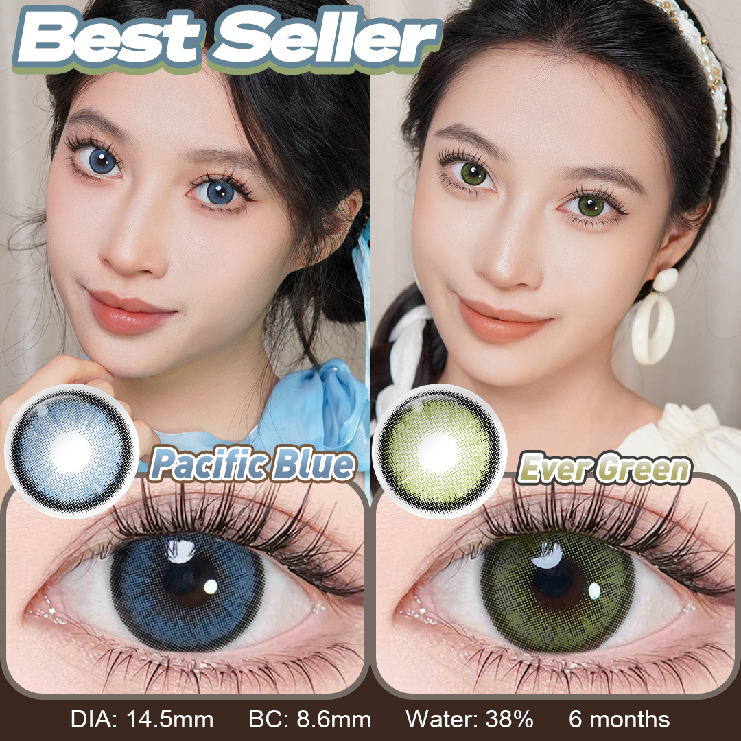 Free Shipping Colored Cosmetic Lenses Wholesale Factory Price Water 38% Disposable Soft Contact Lenses Eye Color Contacts