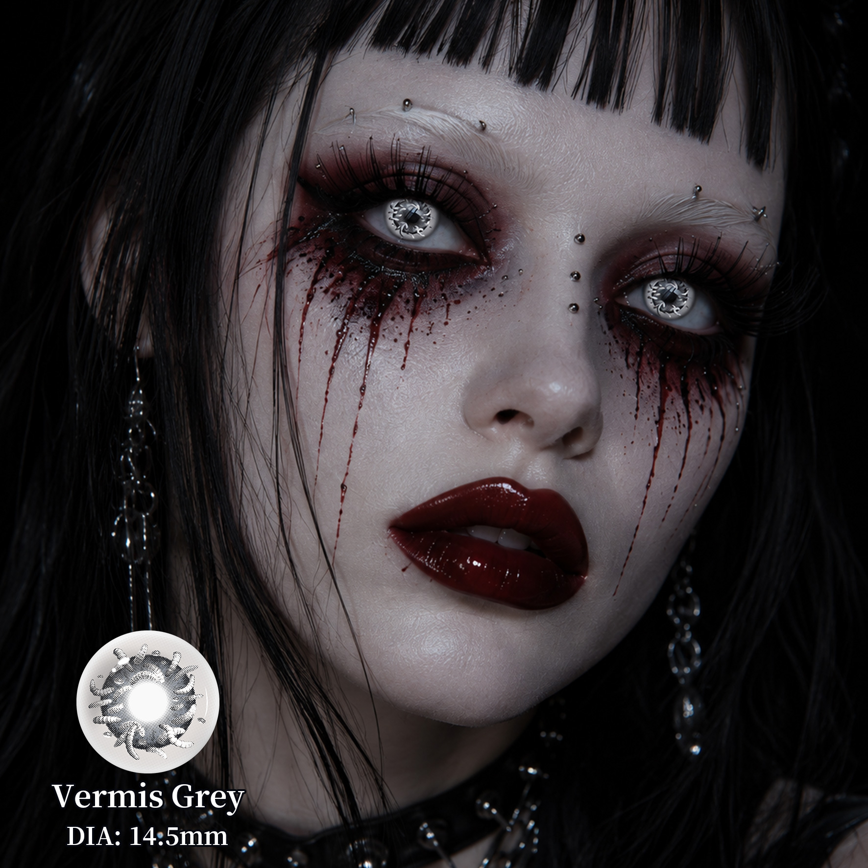Halloween Full Coverage Colored Contact Lenses Vivid Bold Opaque Color Soft Circle Eye Contact Lenses Wholesale for Dark Eyes