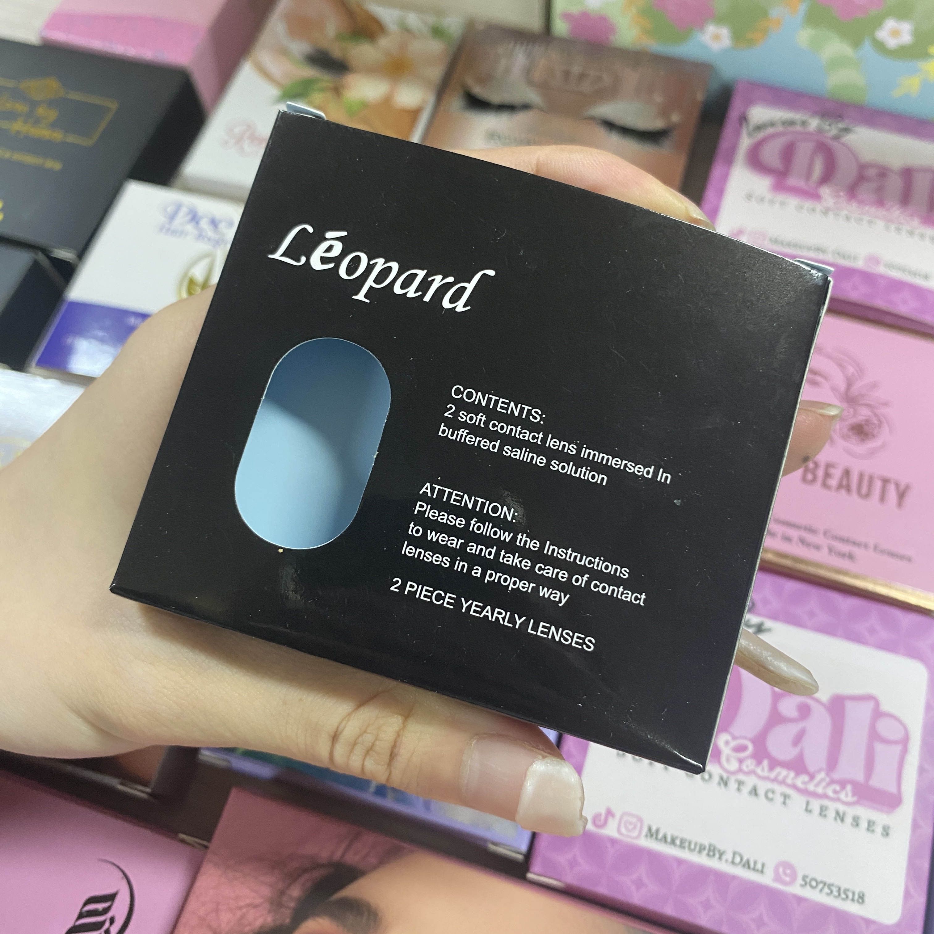 Free Design Paper Box Custom Logo Contact Lens Paper Packaging Boxes