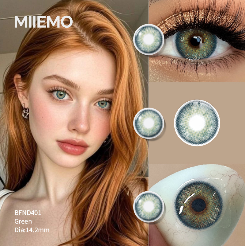 DSC Soft Natural Color Contact Lenses 6 Month Use 3 Tone Series Colored Eye Lenses for Daily Wear Dating Party Power -1.00~-8.00