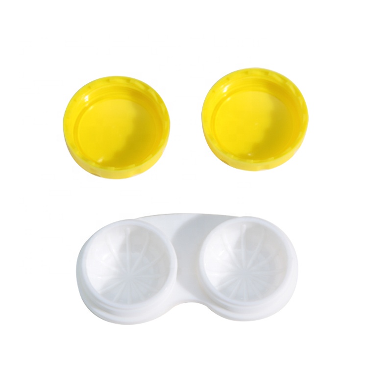 Hot Selling Colorful Cheap Plastic Wholesale Custom Eye Contact Lens Dual case