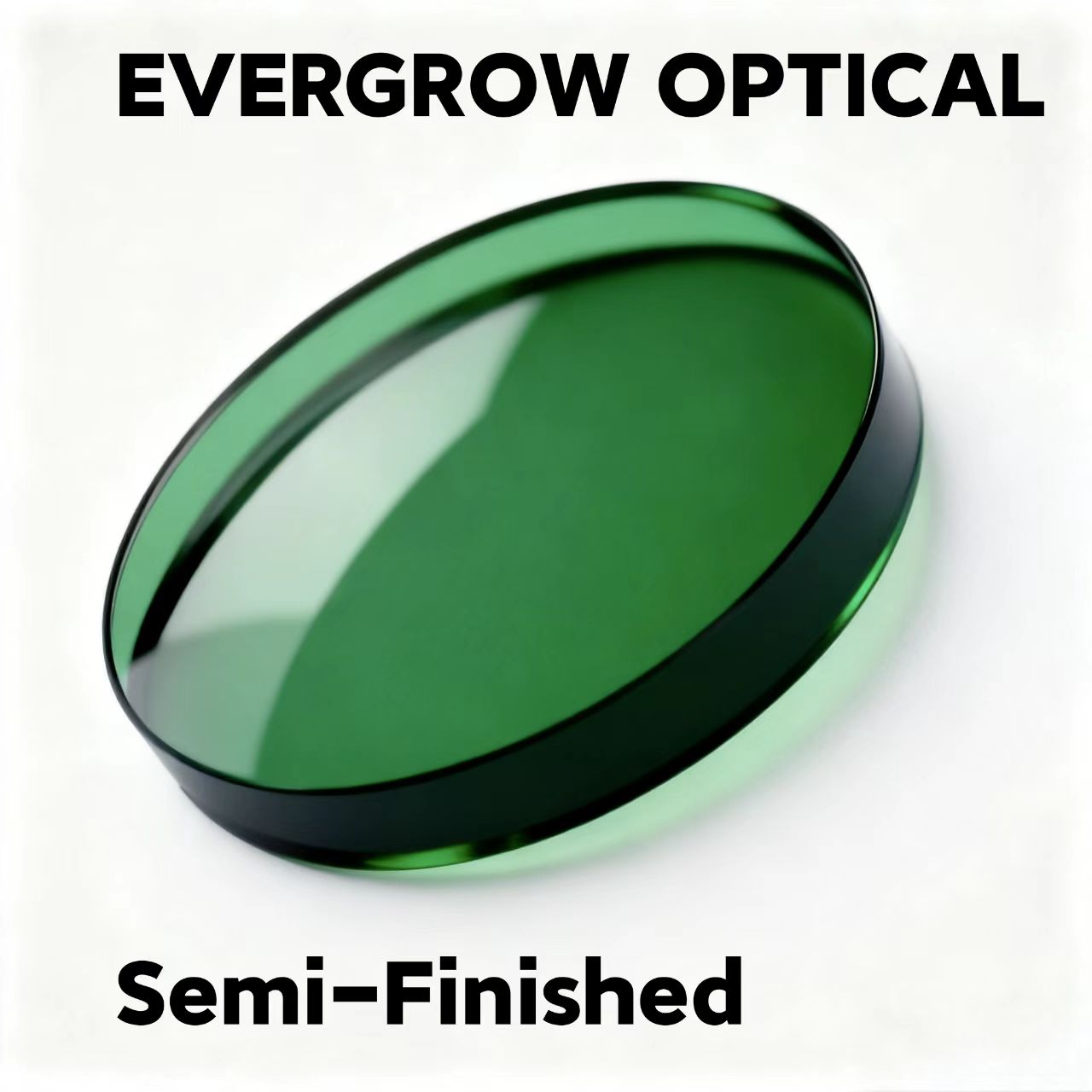Colorful Semi-Finished Photochromic Lenses Green 1.56 Optical SF Lens Contact SF Lenses