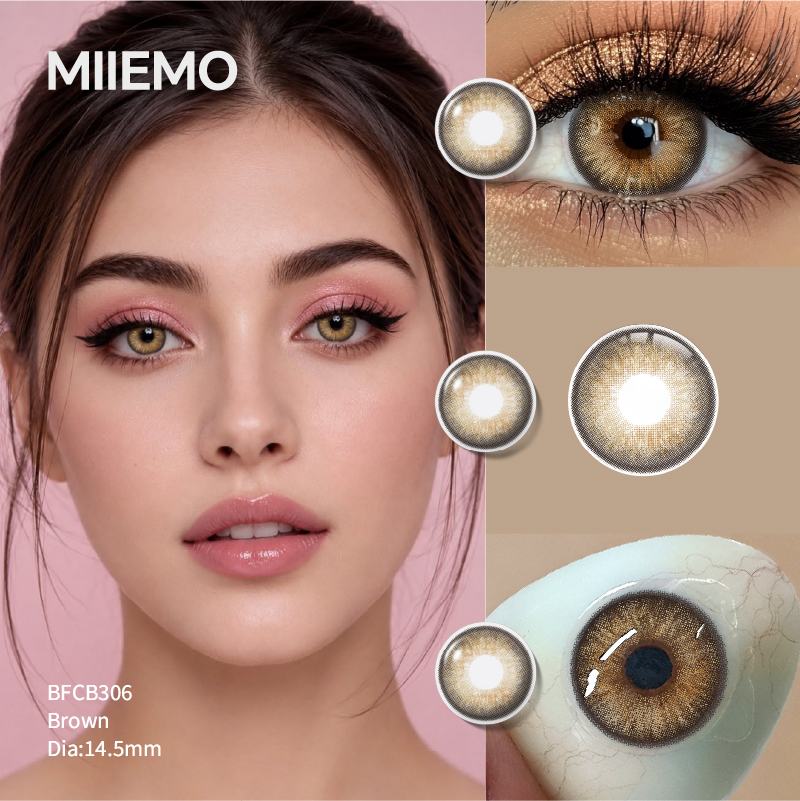 DSC Factory Soft Color Eye Lenses 6 Month Use HD Series Colored Contact Lenses for Daily Wear Dating Party