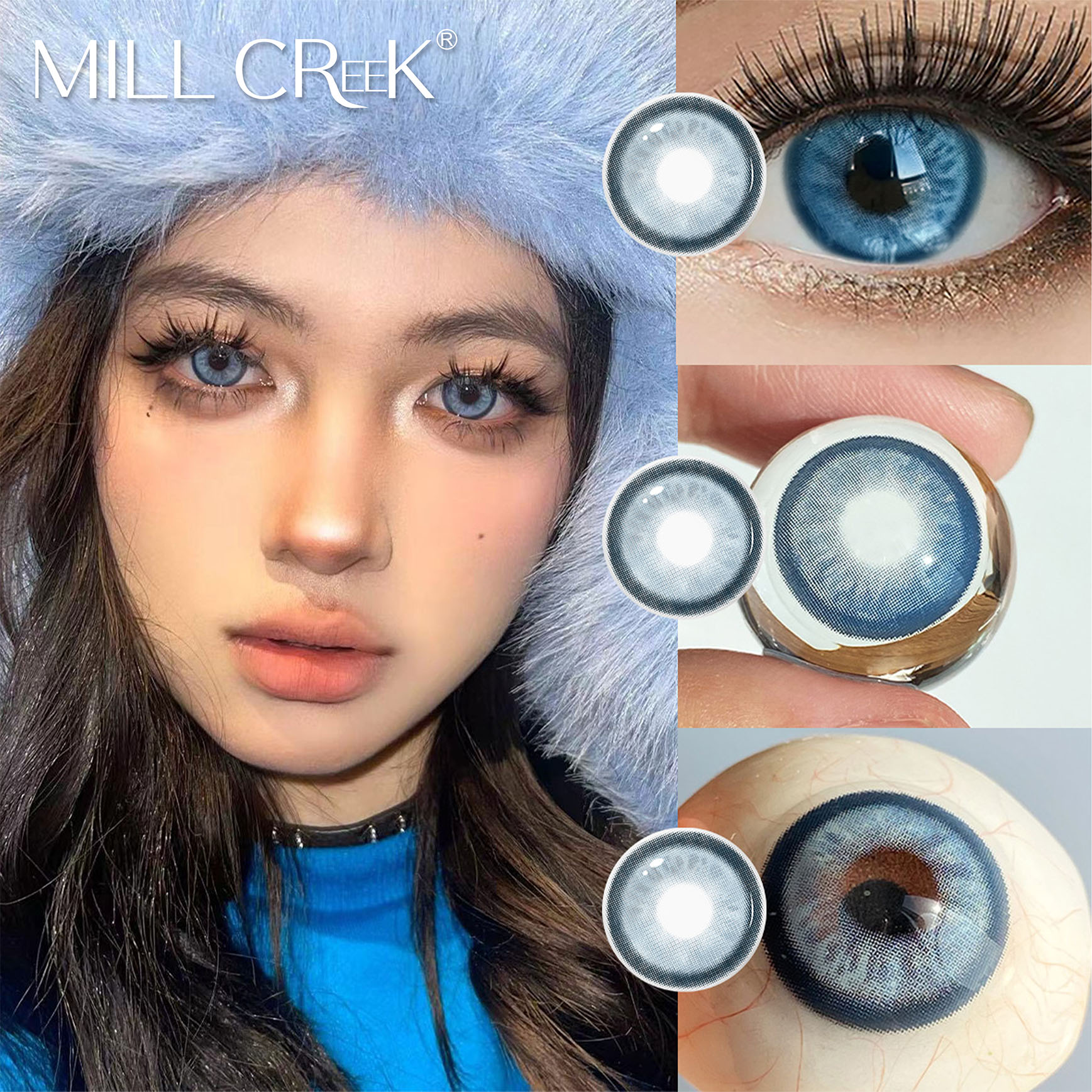 Wholesale Wolf's Pact &amp; Gilded Tides Crystal Fairy Soft Colored Contact Lenses 14.5mm High Coverage Multiple Colors Makeup