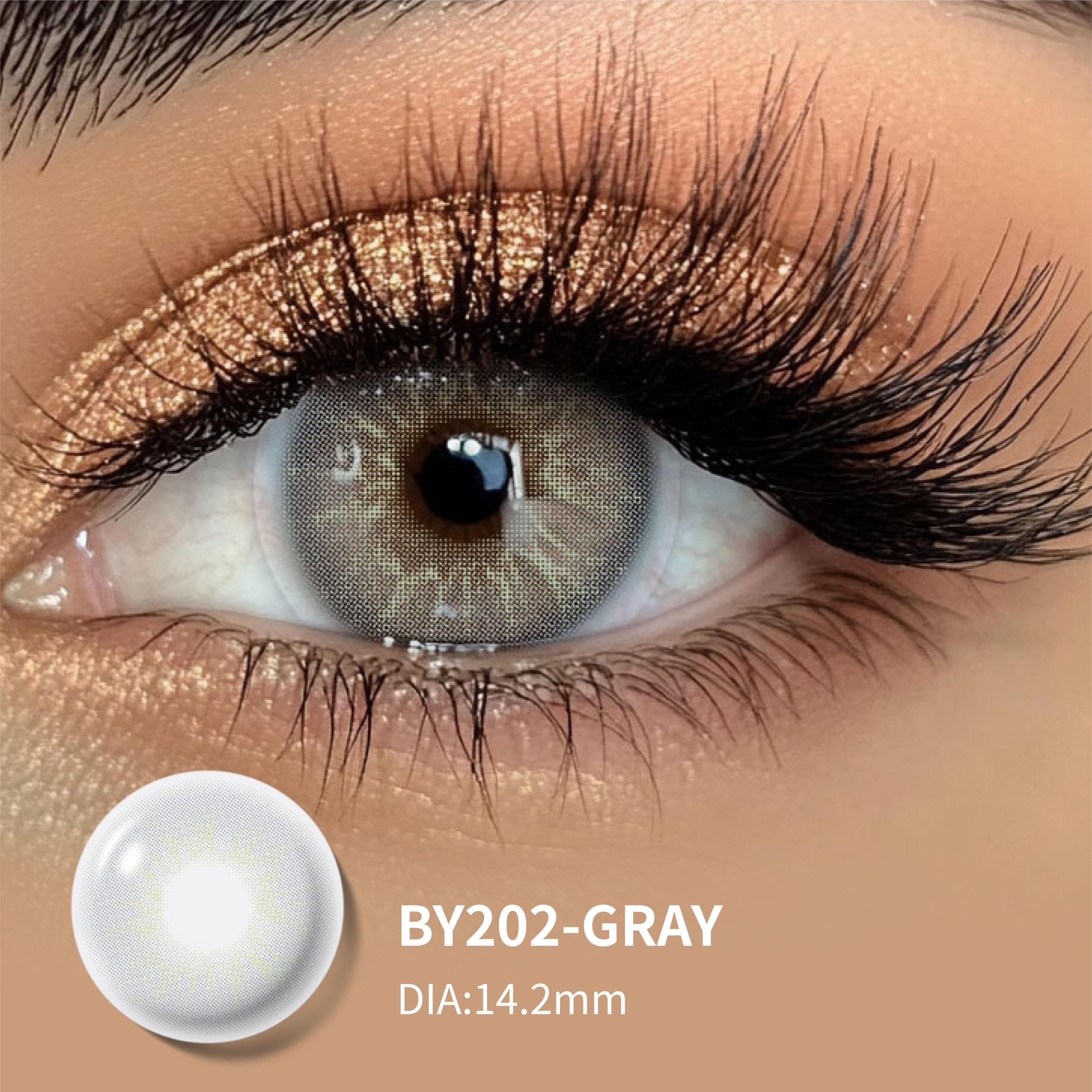 For MIIEMO 1 Pair 14.00mm Natural Brown Soft Contact Lenses Cosmetics Contacted Eye Lens Soft Lentes De Contacto De Color