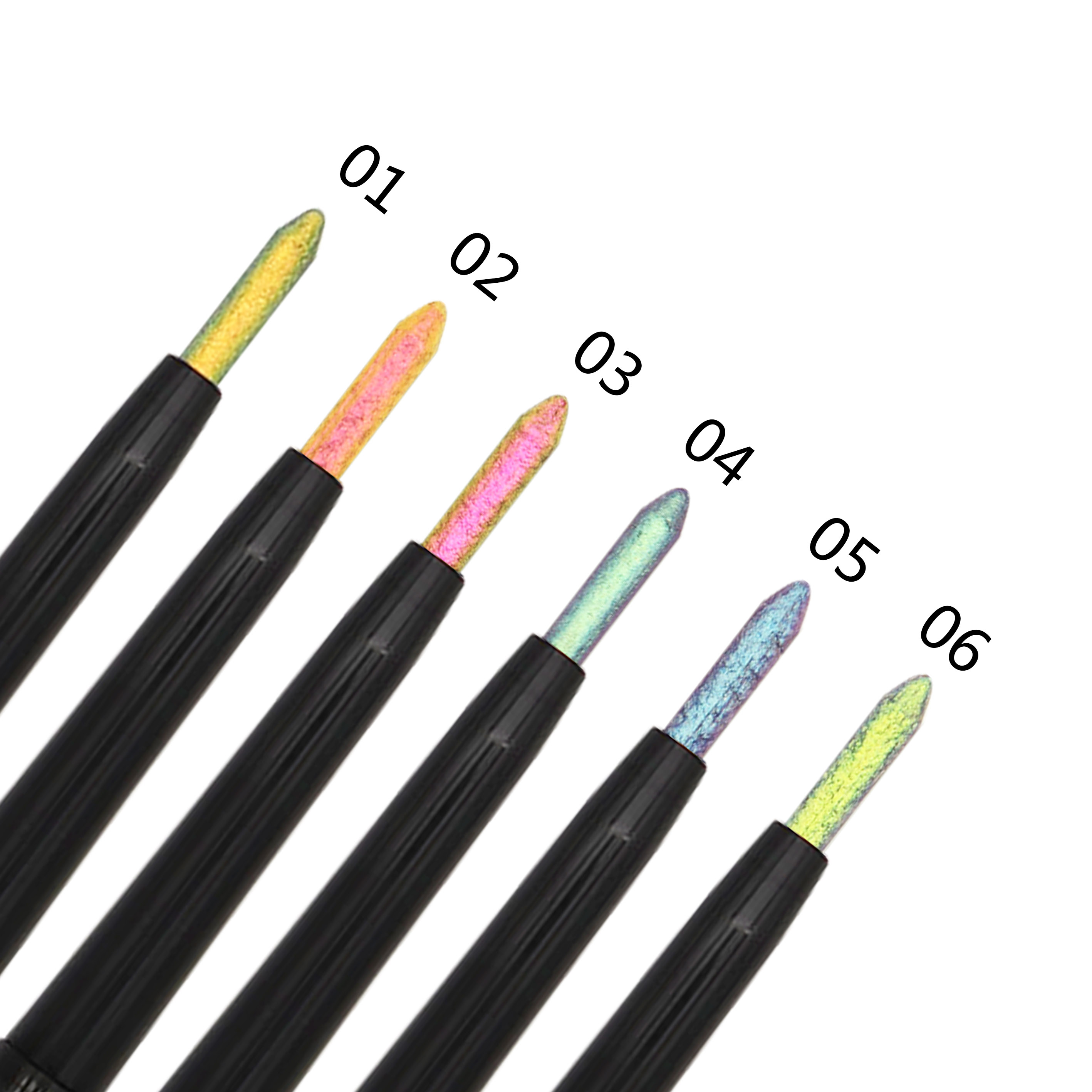 6 Colors Chameleon Eyeliner Pencil, Waterproof &amp; Smudge-Proof Color Changing Eyeliner With Smooth Long Lasting Wear