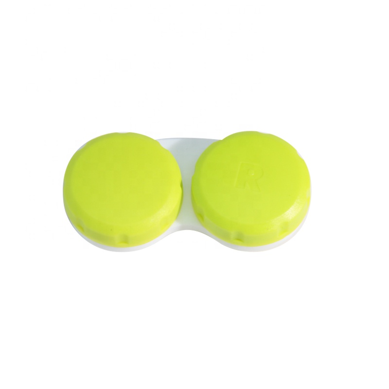 Hot Selling Colorful Cheap Plastic Wholesale Custom Eye Contact Lens Dual case