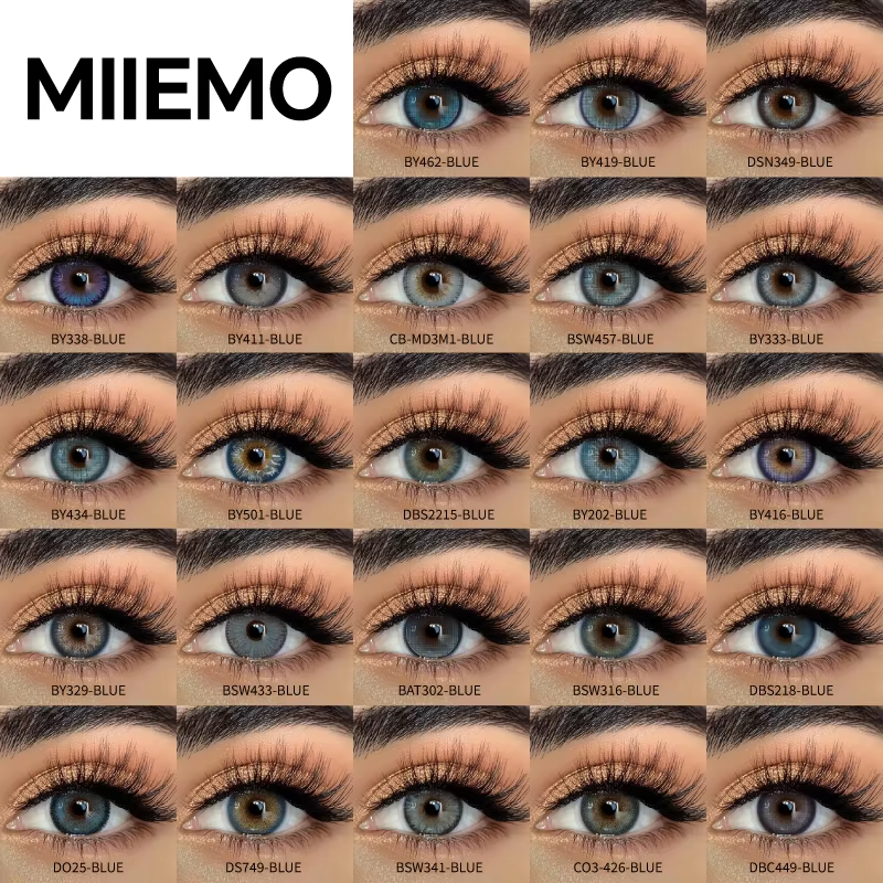 OEM Private Label Three Tone Colored Contact Lenses 38% Water Content Custom Logo Blister Pack Soft Comfortable Beauty