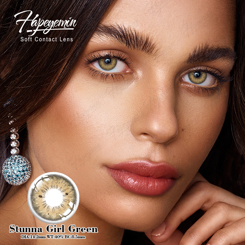 Haipurecon 14.2mm Original Fresh Wholesale Soft Colored Blend Eye Contacts Economic Eye Lenses Color Contact Lenses Colored