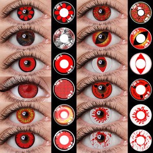 Colored Contact Lenses Wholesale Cosplay Crazy Lenses Halloween Red Cosmetic Lens OEM ODM Factory Custom Private Label