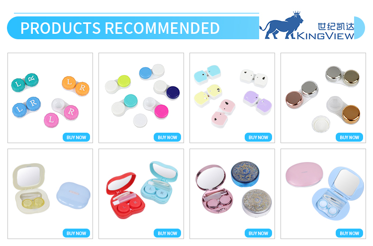 Hot Selling Colorful Cheap Plastic Wholesale Custom Eye Contact Lens Dual case