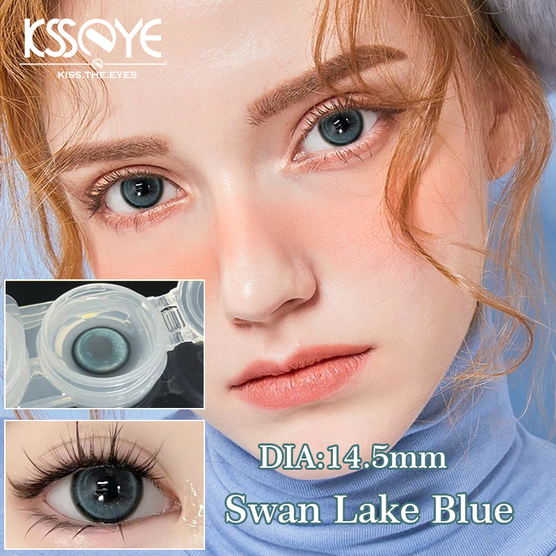 Haipurecon Best Prescription Soft Colored Contact Lenses for Astigmatism-Three Tone 14mm Diameter