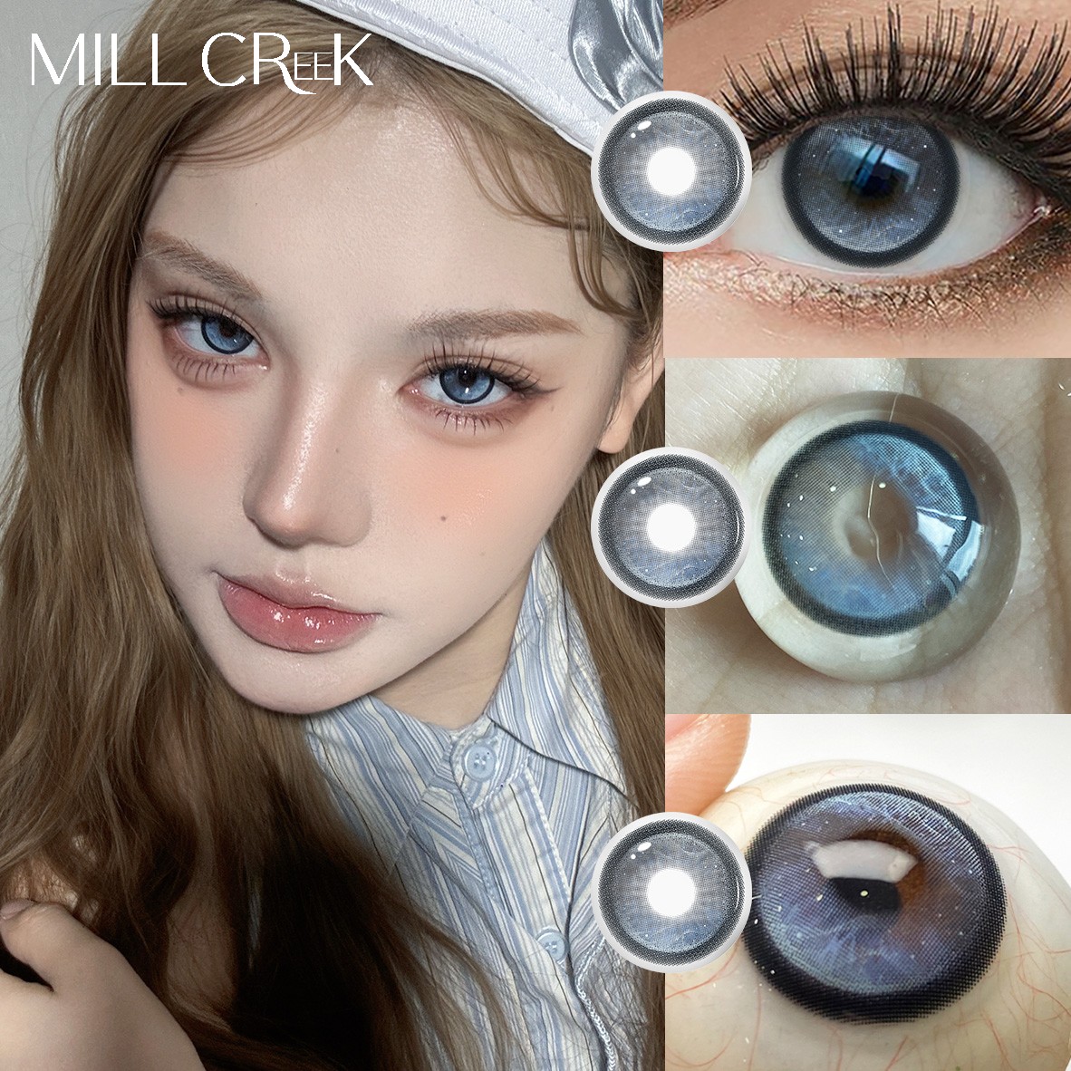 Wholesale Wolf's Pact &amp; Gilded Tides Crystal Fairy Soft Colored Contact Lenses 14.5mm High Coverage Multiple Colors Makeup