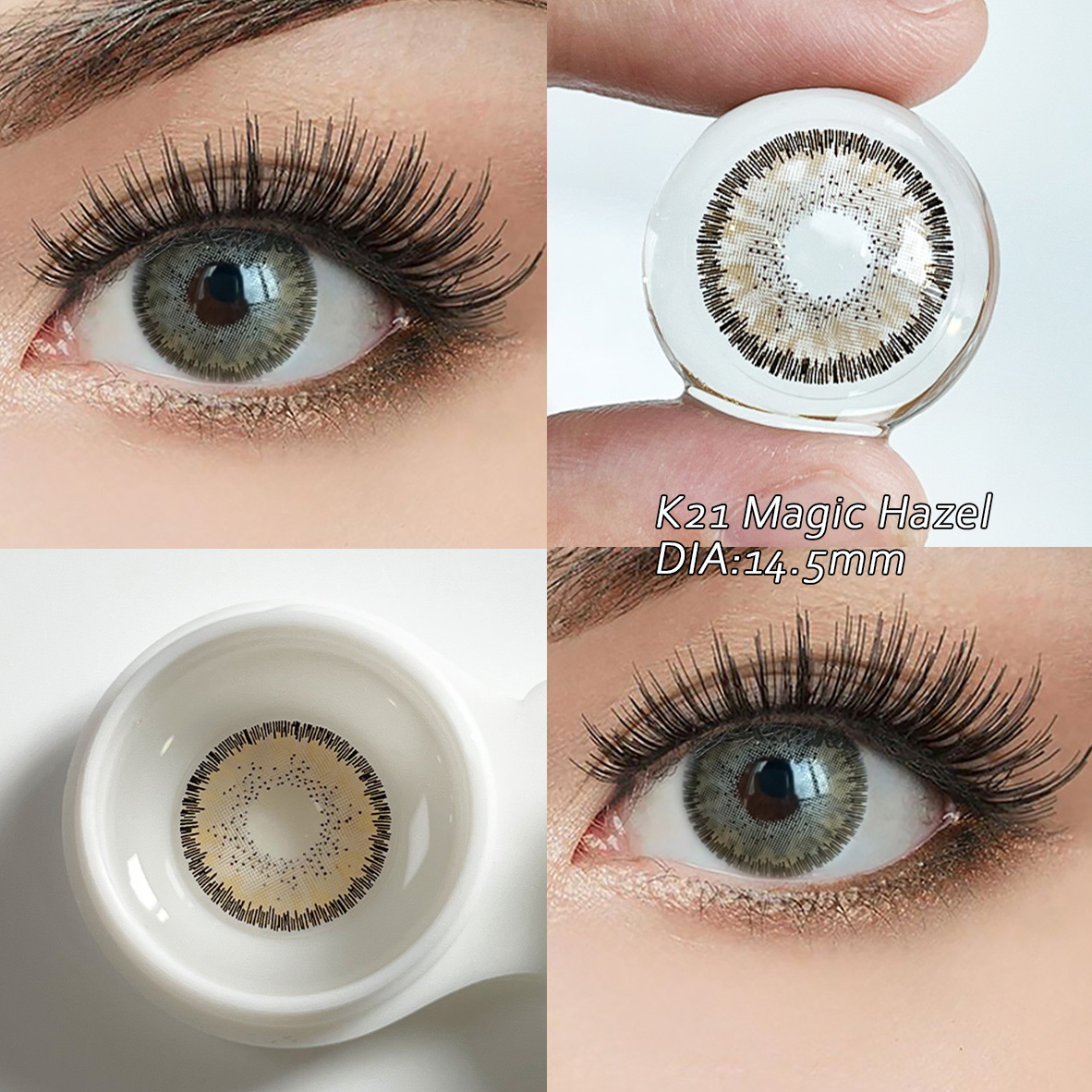 Contact Lenses Wholesale OEM ODM 14.5mm 40% Water Content Colored Contact Lenses Soft Hardness HEMA Subtle Enhancement