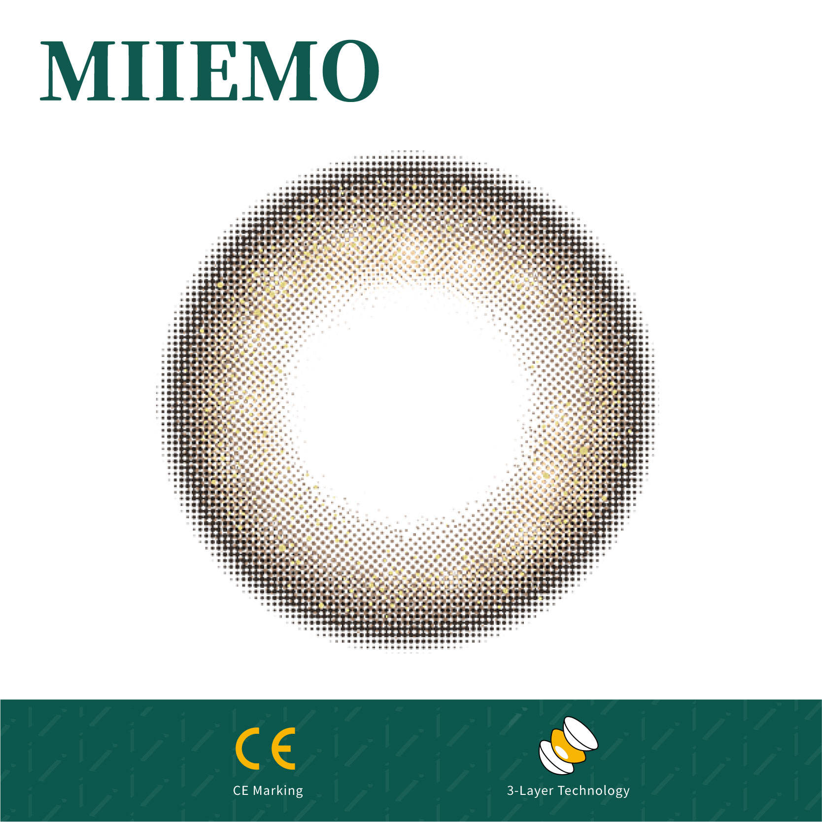 MIIEMO Colored Contact Lenses Soft Hydrogel Prescription Natural Eye Lenses Private Label Wholesale Cosmetic HEMA Material 38%