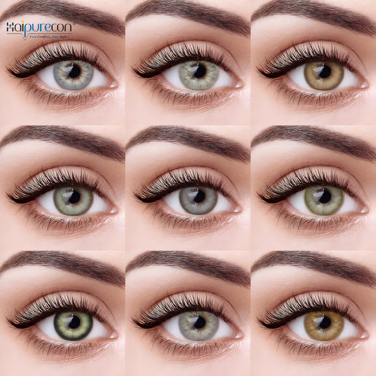 Prescription Contact Lenses Soft HEMA Myopia 14mm Colored Contact Lens with Power Plano to -8.00 for Eye Care Lentes De Contacto