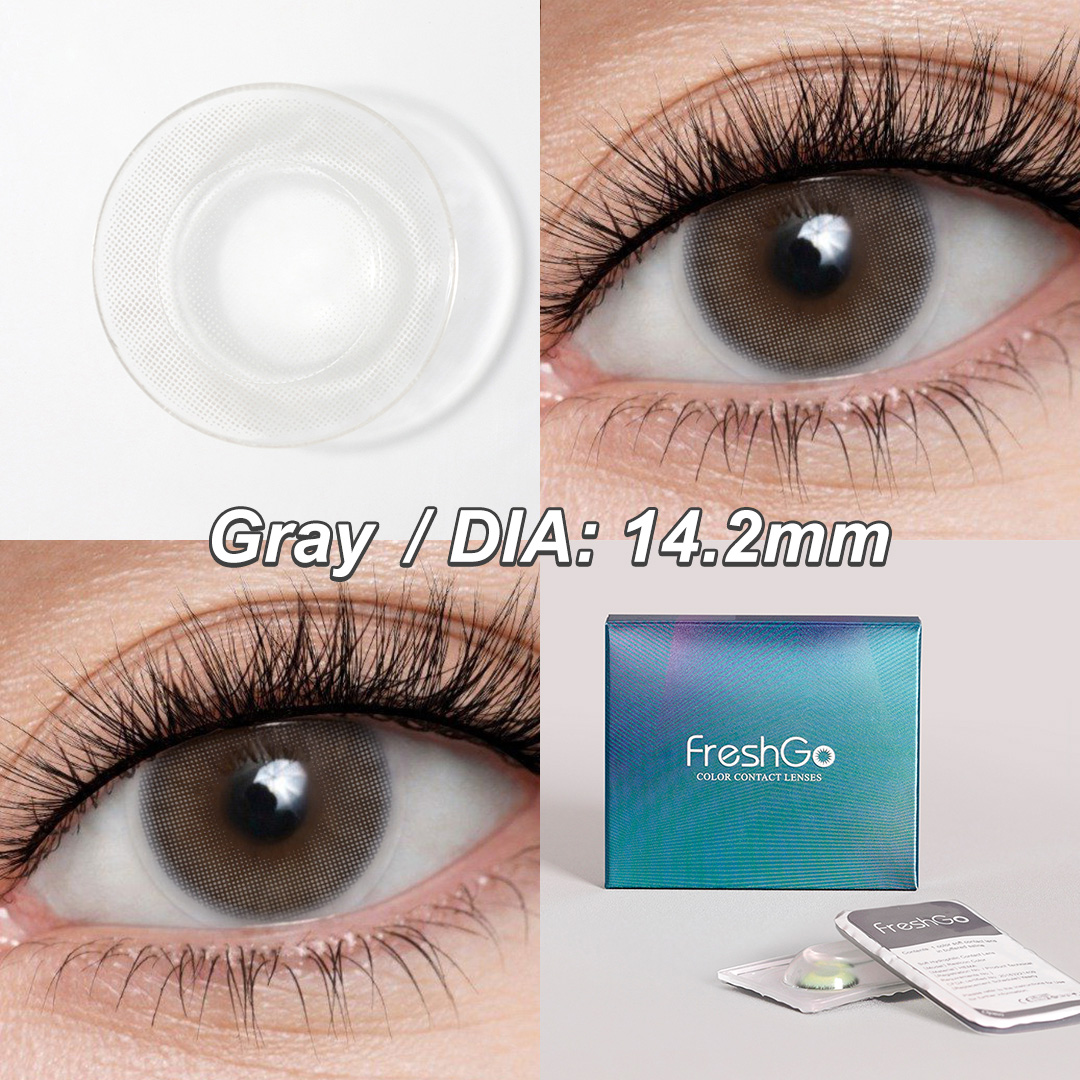 Freshgo Natural Yearly Soft Contact Lenses Customized OEM Wholesale Colored Contact Lenses Lentes De Contacto De Color