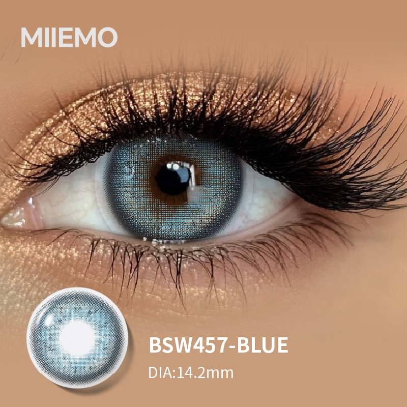 OEM Private Label Three Tone Colored Contact Lenses 38% Water Content Custom Logo Blister Pack Soft Comfortable Beauty